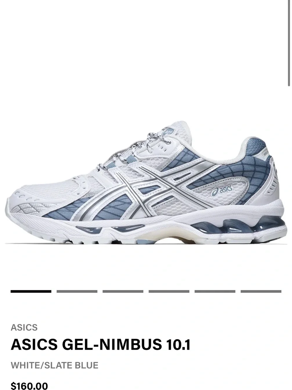 ASICS Women’s Athletic Shoe — White/Slate Blue